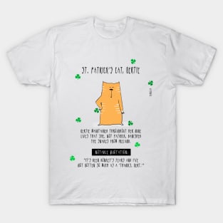 St. Patrick's Cat, Gertie T-Shirt